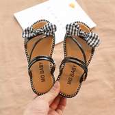 GIRLS SANDALS QUALITY KIDS SHOES WITH BOW
