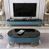 Classic epoxy coffee table and tv stand