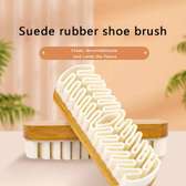 Suede Shoe Brush Wood White Rubber
