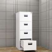 Cabinets; Four Drawers Lockable Gray Cabinet