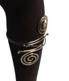 Womens Gold Spiral Armlet with earrings