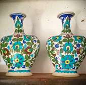Hand painted floral decorative Vases