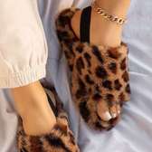 Fluffy sandals