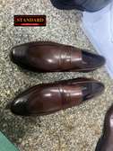 SLIP-ON COFFEE BROWN LEATHER SHOES