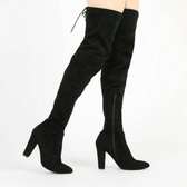 VELVET SUEDE THIGH BOOTS