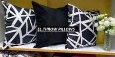 Black and white print pillows
