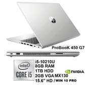 Hp probook 450 G7 Core i5 10th gen Nvidia graphics