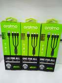 Oraimo Quality 2A Type C, Micro USB And Lightning 3 In 1 Cab