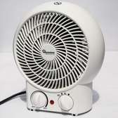 WHITE FAN HEATER, 2 HEAT SETTINGS- RM/475