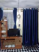 Blue Curtains and sheers