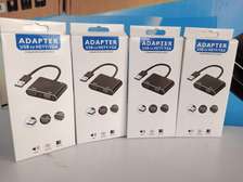 Portable 1080P USB 3.0 To HDMI VGA Adapter-black