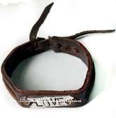Leather Bracelet With Love Engraved