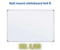 Wall mounted whiteboard 4x4 ft