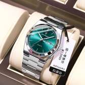 POEDAGAR 930 Quartz Men’s Watch Silver Green