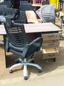 Headrest office chair plus an office desk