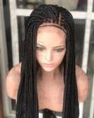 Braided wig with closure
