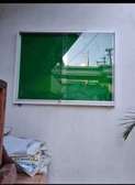 Glass sliding pin noticeboards  4*2ft
