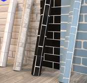 blue brick self adhesive wallpaper
