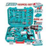 TOTAL/ingco 165PCS  cordless tool set THKTHP11652