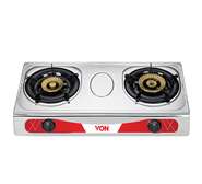 Von VAC7K202X Table Top 2 Brass Burner, Heavy Duty