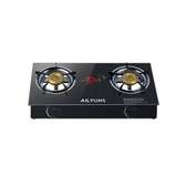 AILYONS Auto Ignition Double Gas Burner With Glass Top