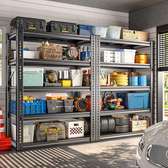 Adjustable 5-Tier Metallic Shelving Unit