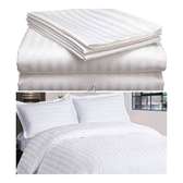 White stripped duvets covers