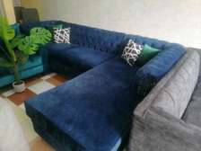 L shaped Tufted sofa