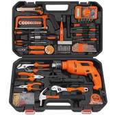 Cordless drill set with accessories