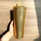 24oz (710ml) Studded Tumbler with Lid and Straw
