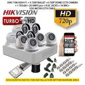Hikvision 8 CCTV Cameras Kit And DVR With 1 TB Hard Disk
