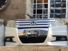 Honda Front Bumper & Chrome Grille White