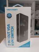 Vention 2 in 1 Out VGA KVM Switch Black – DBEBO
