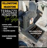 TERRAZZO MEMORIAL GRAVE HEADSTONE TOMBSTONE