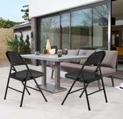 Foldable Lightweight Leather Metal Frame Office Chair