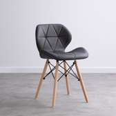 Dining Chair; Elegant Eames Leather Dining Chair