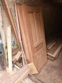 Solid Wood Doors Classic Panel Style Natural Finish