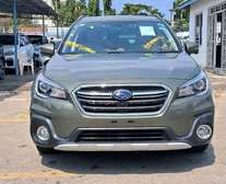 Subaru Outback Gray SUV with Fog Lights Spacious Interior
