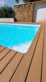 Durable Composite Decking Boards Brown Gray Wood Grain