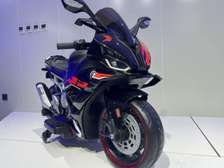 Kids Electric Motorcycle Black Red Blue with Disc Brakes