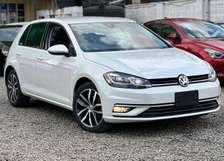 Volkswagen Golf MK7.5 white color 2019 model.