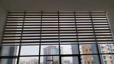 Modern Zebra Blinds Neutral Large Window Light Control