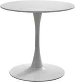 800 mm White Round Dining Table