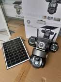 Triple lense solar powered cctv lights