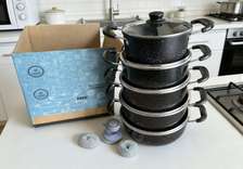 14-Piece Non-Stick Cookware Set Black