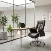 Office Chair: Modern  Leather Office Chair In Magena