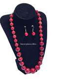 Ladies glass beaded jewelry set