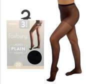 UK Original - Foxbury Ladies Plain Tights 3-Pack Black
