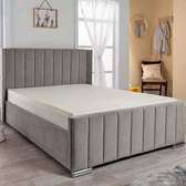 Padded Wooden King Size Bed