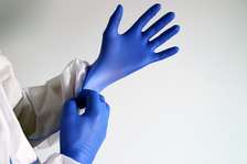 Blue Nitrile Gloves Medium Powder-Free Disposable